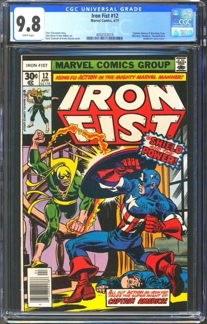 Iron Fist #12 - Cgc 9.8 - Wp - Nm/Mt - Captain America Wrecking Crew - Byrne