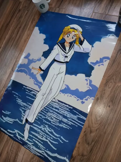 Vintage 1999 Sailor Moon Poster 34" x 22" Anime Vtg