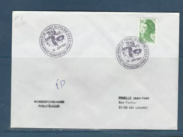 FRd enveloppe sport  championnats de France de cyclisme 09 Foix    1987