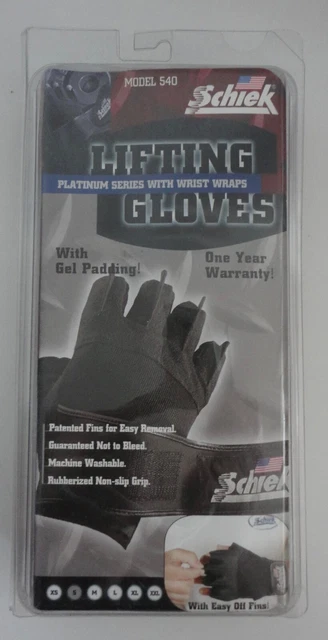 Schiek Platinum Series Model 540 Weight Lifting Gloves NEW Size S