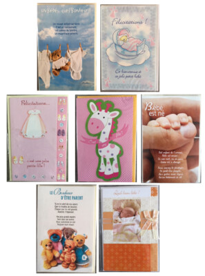 Carte Felicitations Naissance Fille A Vendre Picclick Fr