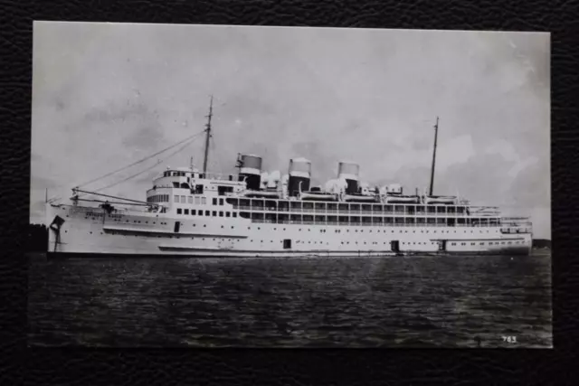 Canadian National Steamship Co Ltd Ss Prince David Original Real Photo Postcard