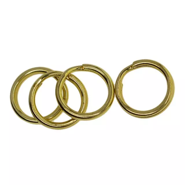 100 Posten Großhandel Messing Split Ringe Doppelschleife Sprung Durchmesser 10 mm für Schmuck 3