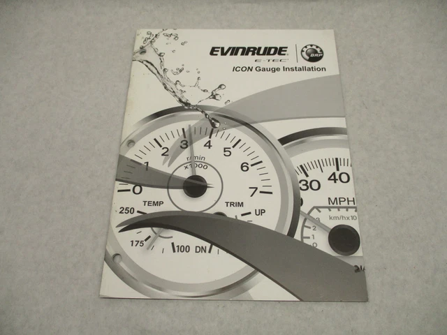 356351 2012 BRP Evinrude E-Tec Outboard Installation Instructions for ICON Gauge