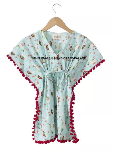 En Gros 10 Pièces Lot Enfants Coton Doux Caftan Haut Imprimé Bébé Fille Robe Été 2