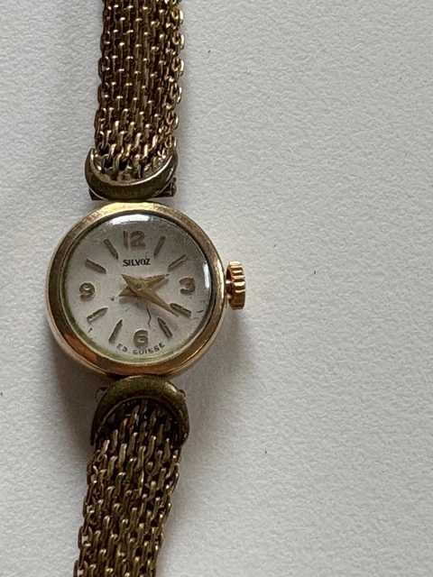 Montre Femme Fidelius Neuve De Stock - Mécanique Manuelle - Plaqué Or - Suisse Années 1930