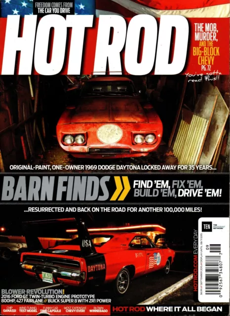 Hot Rod Magazine September 2015 Barn Finds Find 'em Fix 'em Build 'em Drive 'em