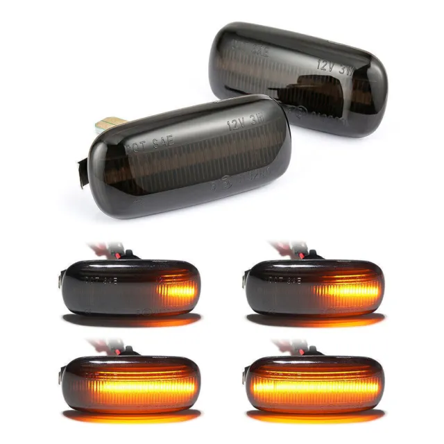 2X LED Seitenblinker Blinker Schwarz Für Audi A6 A3 8P A4 A8 S3 S4 S6 RS4 RS6