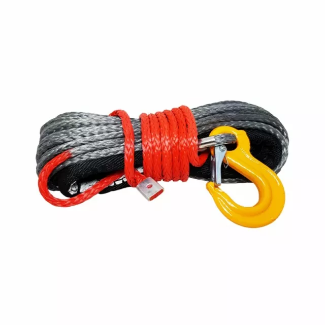 Kunststoffseil Seilwinde 6mm 15m 3,6 t UHMPE Synthetikseil Powerline winde ATV