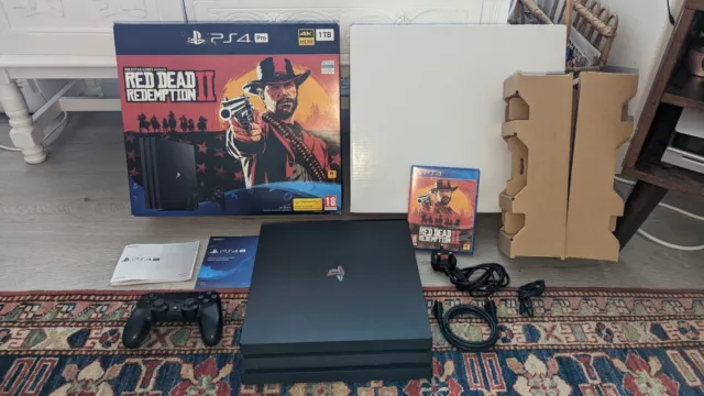 Sony PS4 PRO PlayStation Red Dead Redemption 2 Console Bundle 1TB