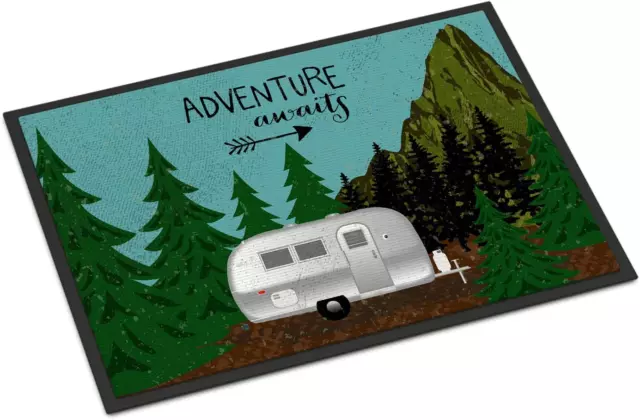 Vha3022Mat Airstream Camper Adventure Awaits Indoor or Outdoor Mat 18X27 27″
