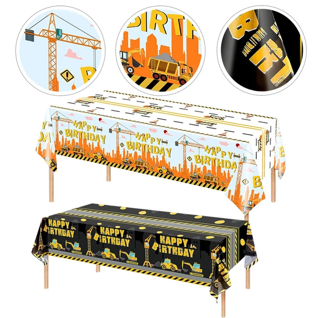2 piezas - Tabla desechable - Mesa de cumpleaños - Mantel Mantel Fiesta Mesa Cubierta Nacimiento