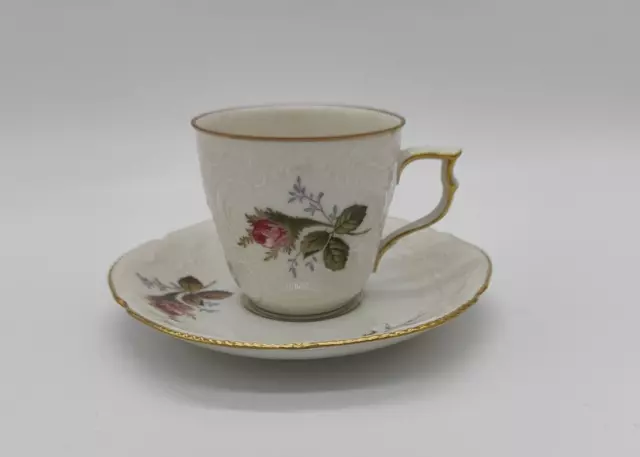 Rosenthal Classic Rose Moosrose Kaffeetasse und Unterteller Gedeck 2-tlg