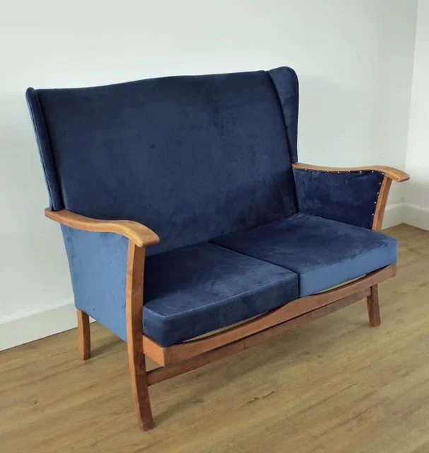 Mid Century 1960s Two Seater Settee/armchair