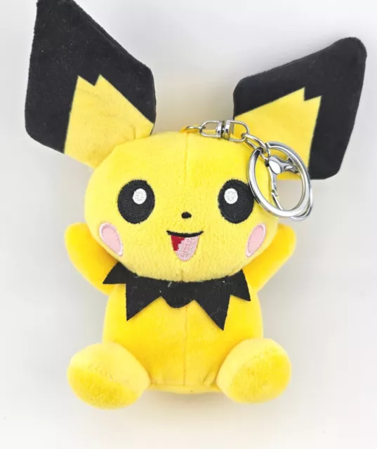 Pikachu Plush 5" Bag Purse Backpack Metal CLIP Pokémon Soft Stuffed Animal Cute