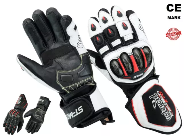 New ASTEROID Tractech Evo Motorcycle Gloves Leather Waterproof Motorbike Racing