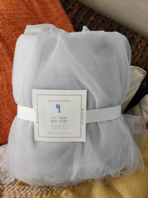 NUEVA Falda de cama REINA Cerámica Granero Helado Tul