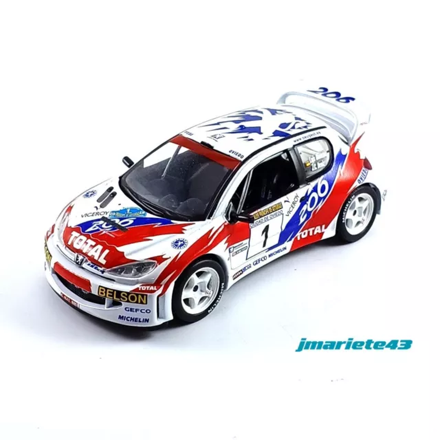 Peugeot 206 WRC #1 L. Monzon - J.C. Deniz Príncipe de Asturias 2001 1:43