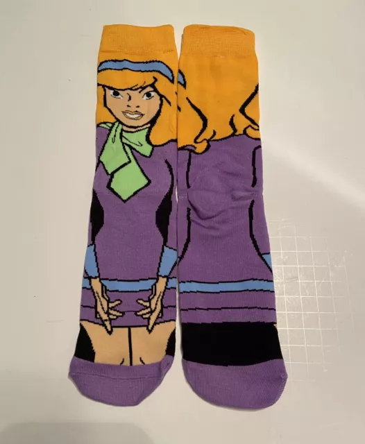 New Daphne Scooby Doo Hanna Barbera  Crew Socks Adult 8-12 Christmas Gift