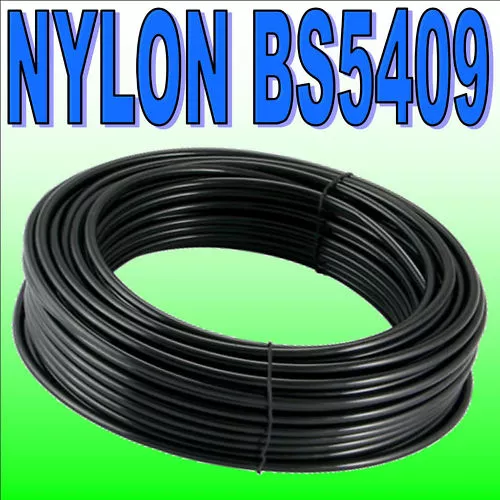 Black Metric Nylon Plastic Pneumatic Tubing Air Line Pipe Tube