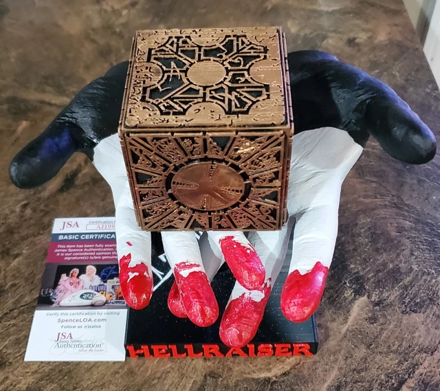 Hellraiser Puzzle Box Lament Configuration Hands Doug Bradley signed Pinhead JSA Hellraiser Puzzle Box Lament Configuration Hands Doug Bradley signed Pinhead JSA