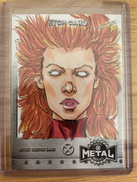 2020-2021 Marvel Metal Universe X-Men Etch Sketch by Tom Amici Dark Phoenix 1/1