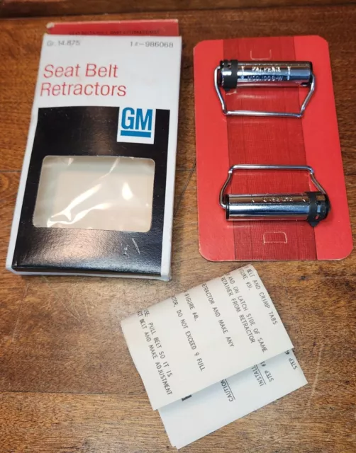 NOS GM Seat Belt Retractors 986068  1960's Chevy Pontiac Buick Olds Camaro GTO