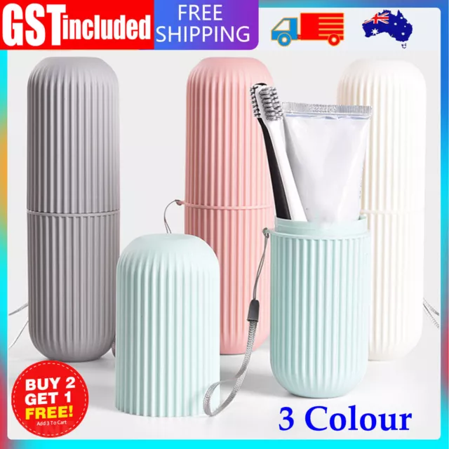Travel Portable Toothbrush and Toothpaste Storage Box Holder Bathroom Case Cover