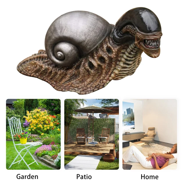 Snail Garden Statue Figurine Resin Animal Sculpture for Indoor Outdoor