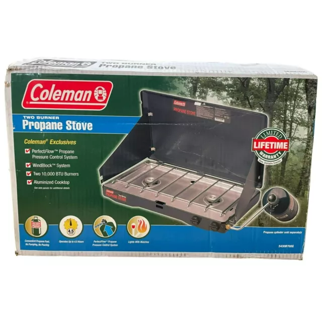 Coleman One Burner Propane Stove 5431-700G New With Box 10000 BTU