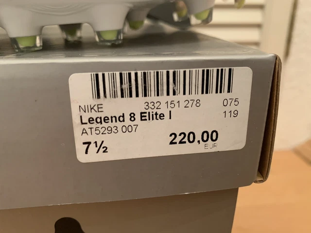 NP 220€ NIKE Tiempo LEGEND 8 ELITE FG Größe 7,5 / 40,5 Fußballschuhe AT5293 007 4