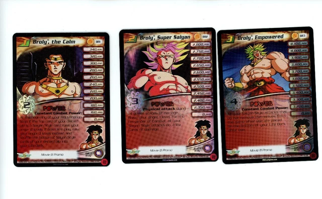 Dragon Ball Z DBZ CCG TCG BR3 Broly, Empowered LV3 (Silver) FOIL Promo Card