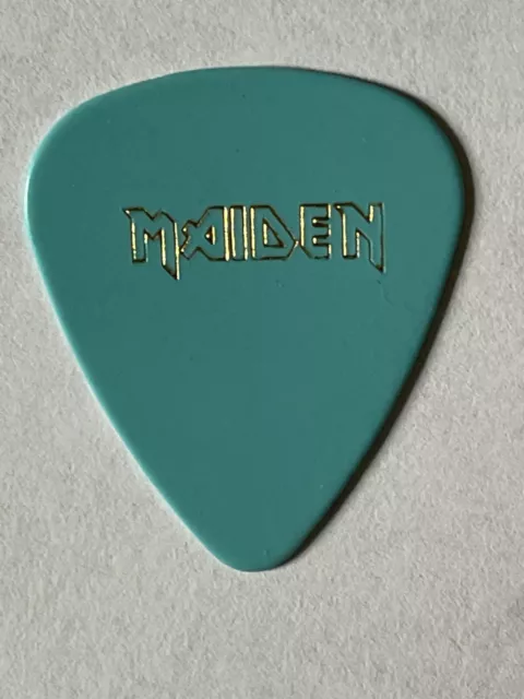 Iron Maiden Dave Murray Light Blue Guitar Pick - Ozzfest 2005 Tour