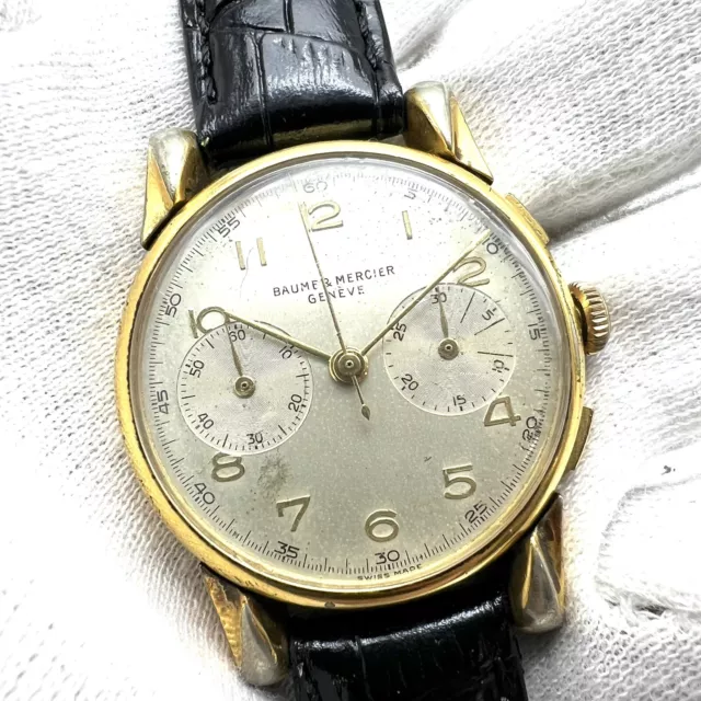 Orologio Baume & Mercier Cronografo Cal. Landeron placcato vintage per ricambi