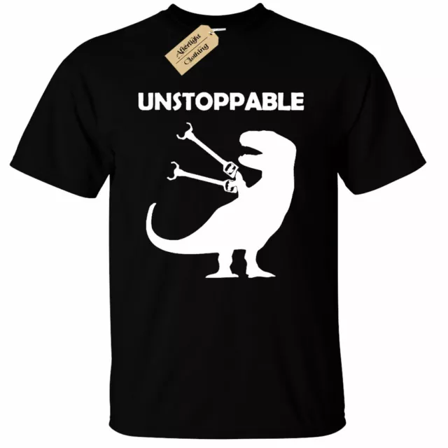 Unstoppable T-Shirt Funny Dinosaur t rex tee gift mens