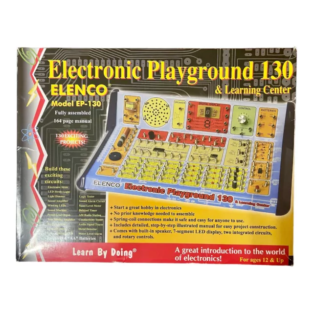 Elenco EP-130 130 in 1 Electronic Playground and Learning Center NIB