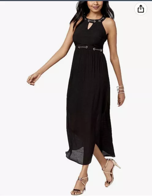 Thalia Sodi Embellished Maxi Dress-Size Small