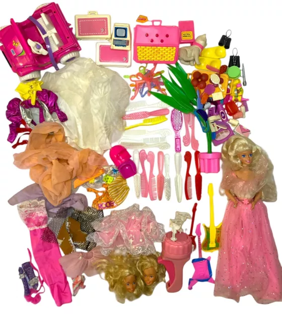 HUGE lot of Vintage barbie doll clothes and accessories Superstar Era