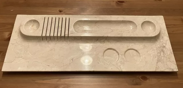 Repräsentative Marmor Schreibtischablage - Schreibtischorganizer