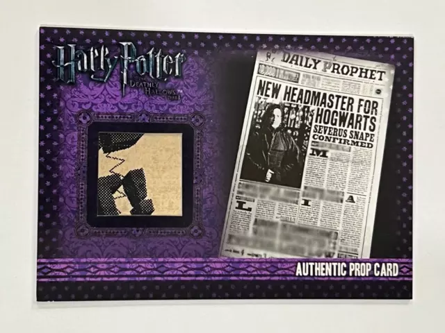 Harry Potter Deathly Hallows Part 1 Dh1 Prop Card P9 Daily Prophet 139/260