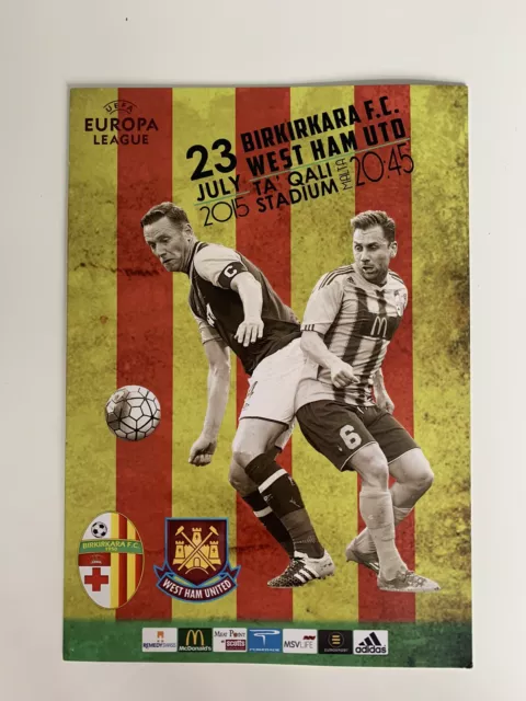 Birkirkara F.C. v West Ham United UEFA Europa League Qualifier 2nd Leg 23/7/2015