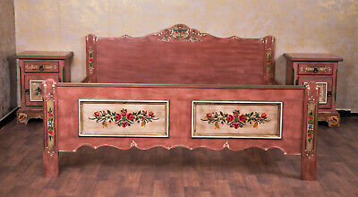 Voglauer Anno 1800 Antique Rose Bed 160x200 CM Cottage Bedroom Bauernbett 2