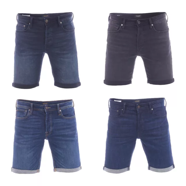Jack & Jones Herren Jeans Short JJIRICK Regular Männer Sommer Baumwolle Bermuda