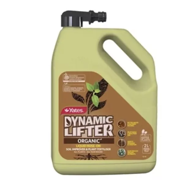 Yates 2L Dynamic Lifter Organic Hose On Soil Improver and Plant Fertiliser