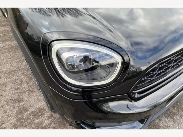 Glänzend Schwarz Scheinwerfer Verkleidung Abdeckungen Passend Für Bmw Mini F60 Countryman Vorne 2017 + Licht 2