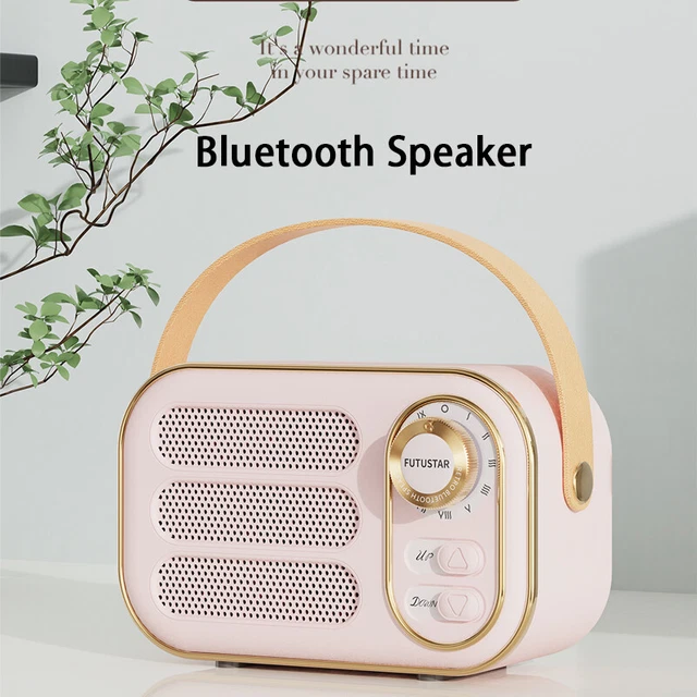 RETRO WIRELESS BLUETOOTH Mini Portable Speaker Subwoofer HiFi Sound ...