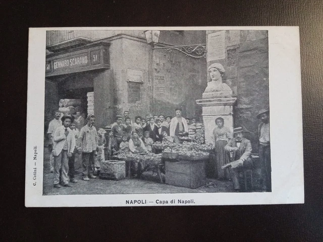 1900ca Napoli - Capa di Napoli - emporio Gennaro Scarano - costumi napoletani