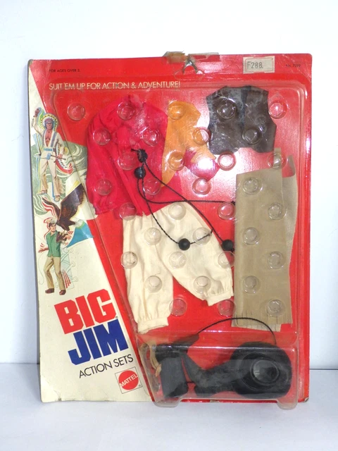 BIG JIM MATTEL Adventure Set Outfit # 7399 Gaucho Sealed & Carded Buono Stato EUR 99,99 - FR