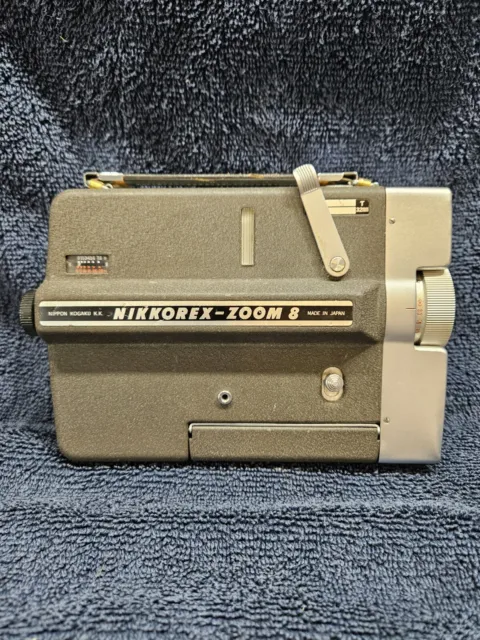 Vintage Nikon Nikkorex-Zoom 8 Regular 8mm Cine Film Camera Not Tested
