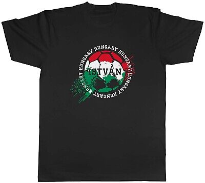 Personalised Hungary Football Sports Mens Unisex T-Shirt Tee Gift